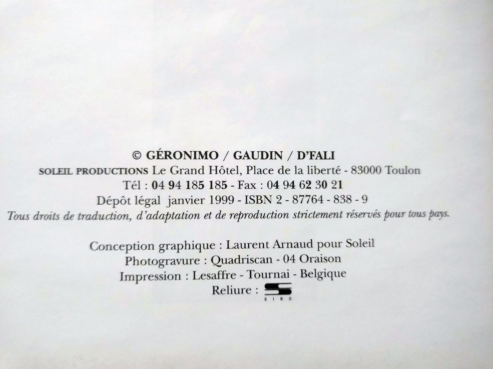 Comics: Garous 1-  Avec dédicace D'Fali – Gebraucht aus Farvagny-le-Grand von LaCaverne 3