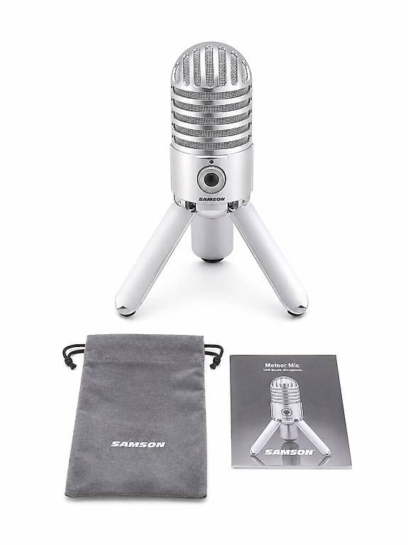 Microfoni: Samson Meteor Mic USB Studio Mikrofon, silber, mit Tasche – Usato da Schänis venduto da patrickangehrn 1