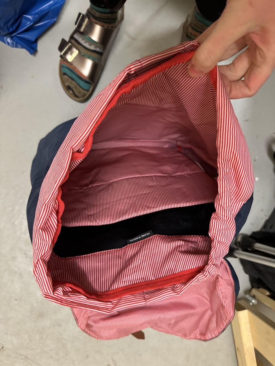 Herschel Zaini: Herschel Rucksack blau mit Lederriemen – Usato da Bütschwil venduto da jojo99 2