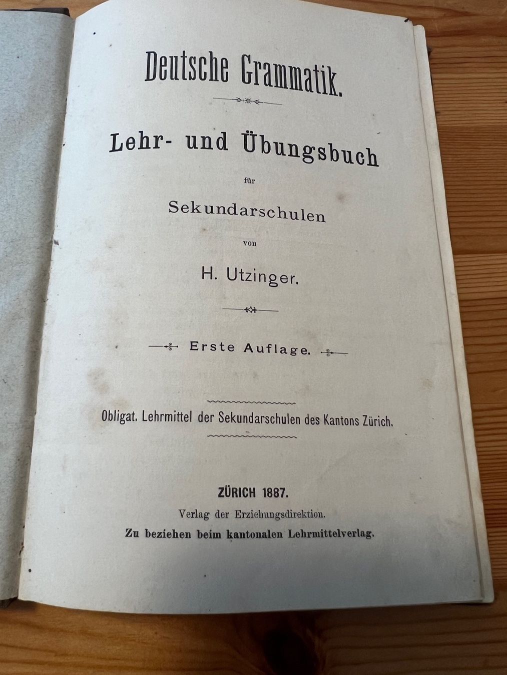 Libri: antikes Taschenbuch Grammatik 1887 – Usato da Degersheim venduto da Rrimi 1