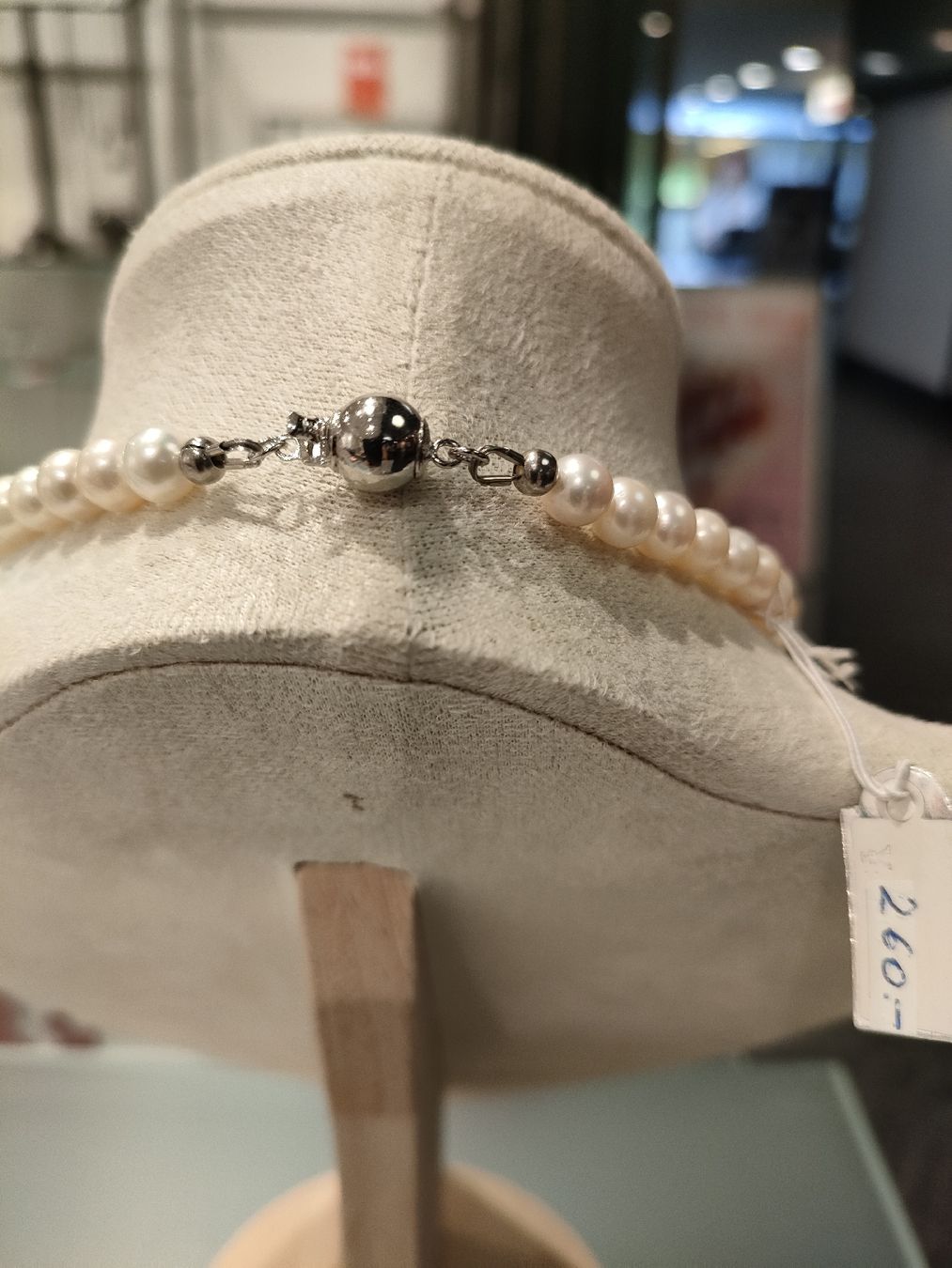 Catenine: Süsswasserperlen Kette AAA Qualität – Nuovo e nell'imballaggio originale da Bern venduto da Lidia.5 4