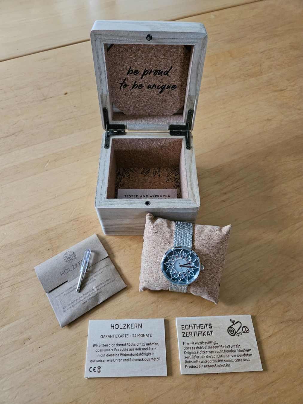 Orologi: Holzkern Uhr "Suncatcher" – Nuovo e nell'imballaggio originale da Grellingen venduto da anpaluma 2