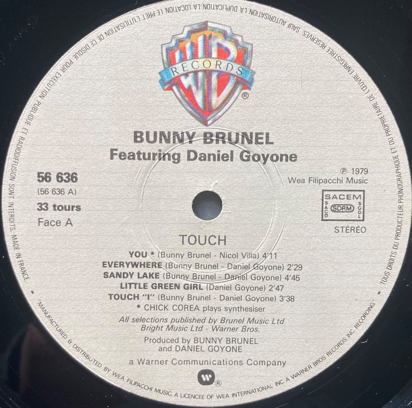Vinyles: LOCKWOOD / BUNNY BRUNEL FEATURING DANIEL GOYONE - TOUCH – D'occasion à Poliez-Pittet par Newtown-Records 2