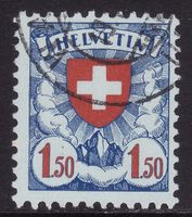 SBK-Nr. 165z (Wappenmuster 1934) gestempelt