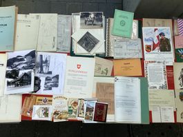 Alte Dokumente Ausweise Ehrungen Werbung Billete Fotos Brief