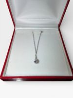 Edle Solitär-Kette 750 Weissgold | Brillant ca. 0,60 ct