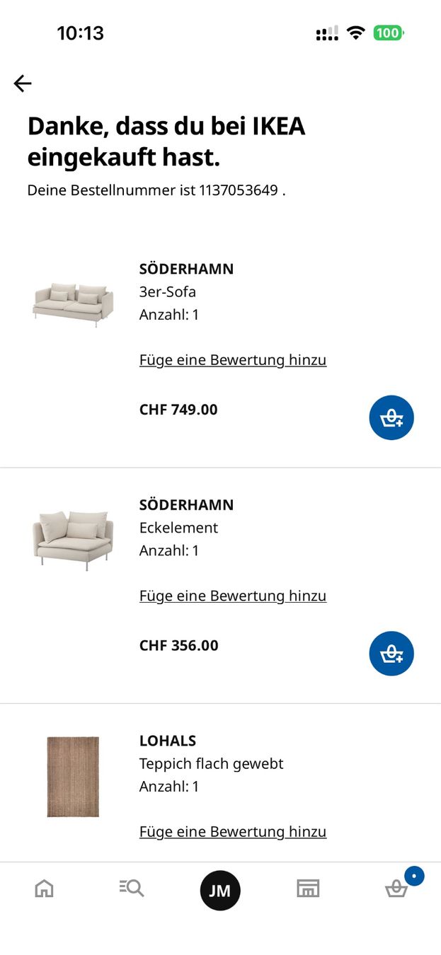 Ikea Sofas: Ikea Söderhamn Ecksofa, 4-Sitze – D'occasion à Bern par JoMM 6