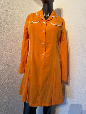 Vintage Elegante Kleid schöne Detail Gr M Sommer Gut Erhalte