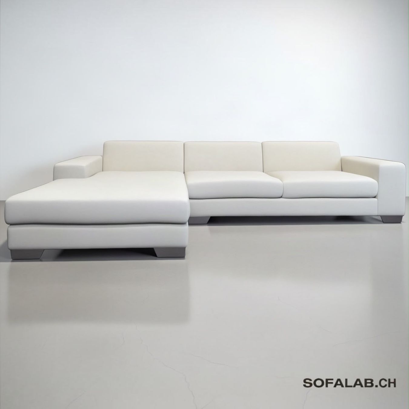 Sofas: Ecksofa der Marke Sophisticated Hellcreme – D'occasion à Fehraltorf par Sofalab.swiss
