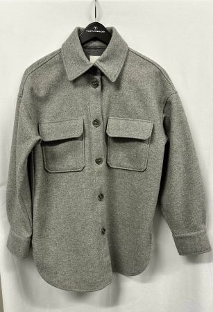 Graue Jacke Baumwolle Oversize Gr. XS- M