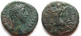 MARCUS AURELIUS Æ dupondius (179 AD)