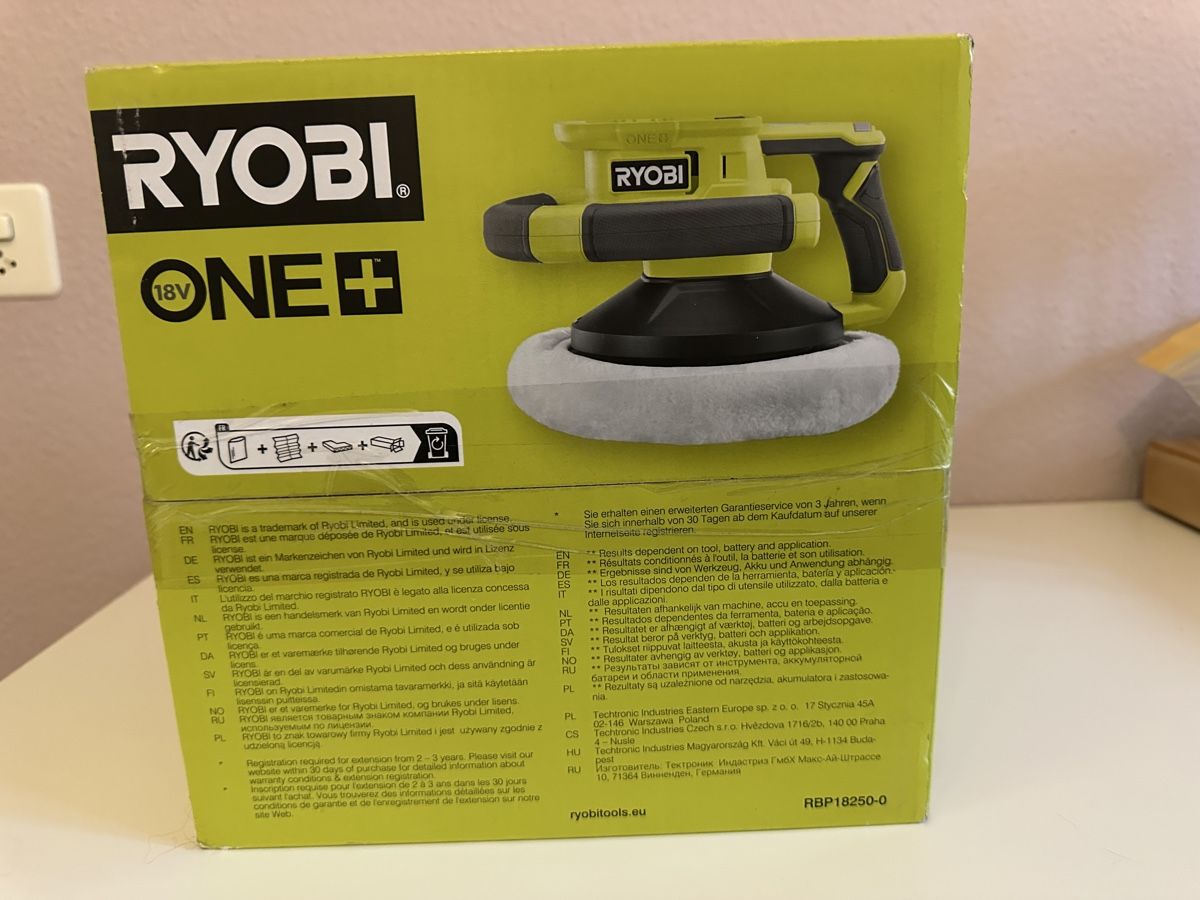 Ryobi Tutte le macchine: Ryobi One Exzenterpolierer ohne Akku – Nuovo e nell'imballaggio originale da Oberwil BL venduto da Touran73 1