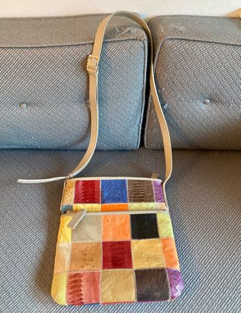 Handtasche aus Straussenleder