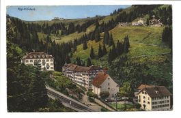 Rigi-Klösterli (SZ) Hotels und Kapelle - Bahnlinie - 1930