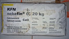 KFN Nekafin Calciumoxid CaO 20kg - Weiss Fein Kalk