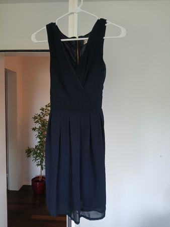 Lian Yi Navy Summer Dress, Size S, Minor Flaw, Cute Fit!