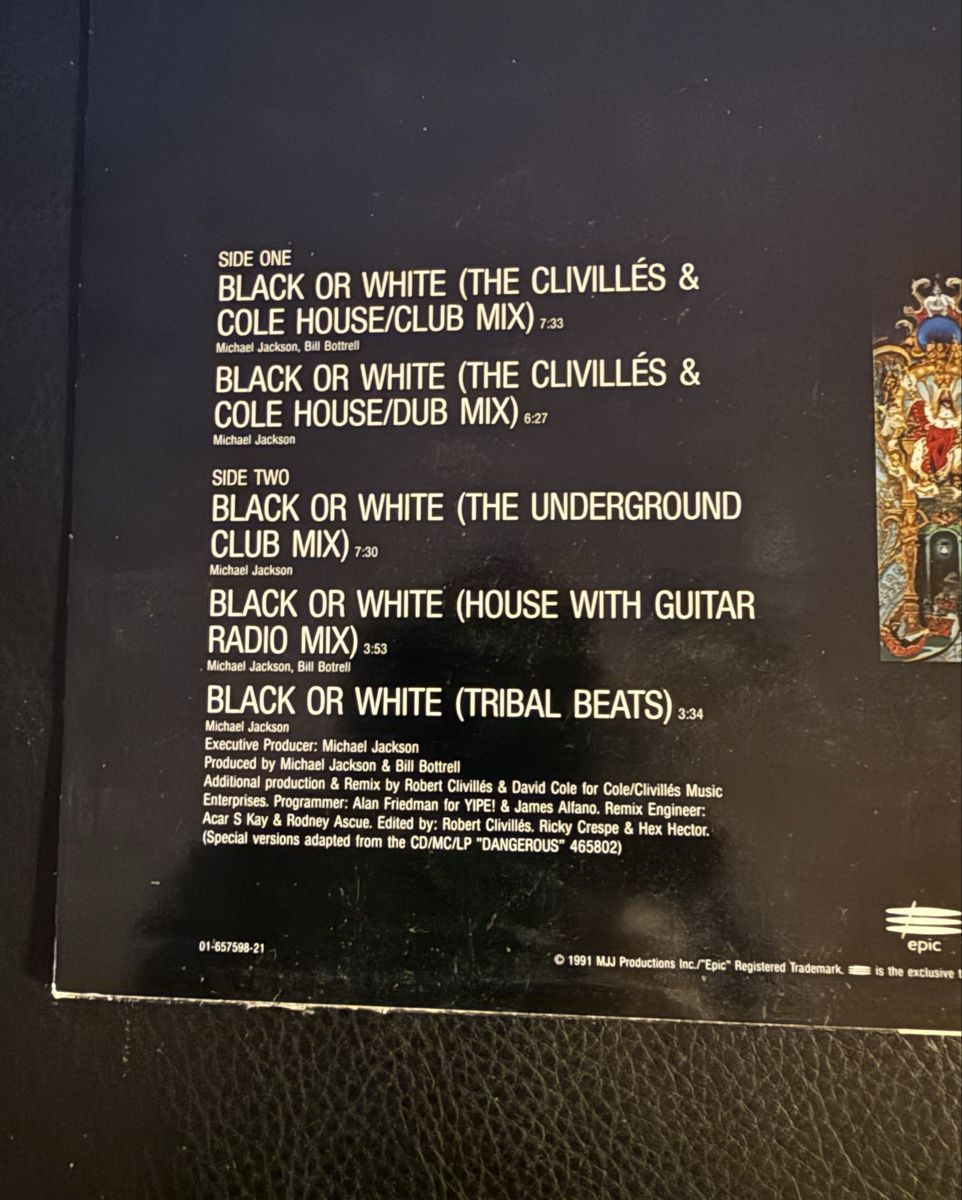 Dischi in vinile: Seltene Michael Jackson - Black or White  Schallplatte LP – Usato da Goldach venduto da Messerguru 5