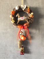Türkranz Weihnachtsdeko Schaukelpferd Christbaumkugeln Deko