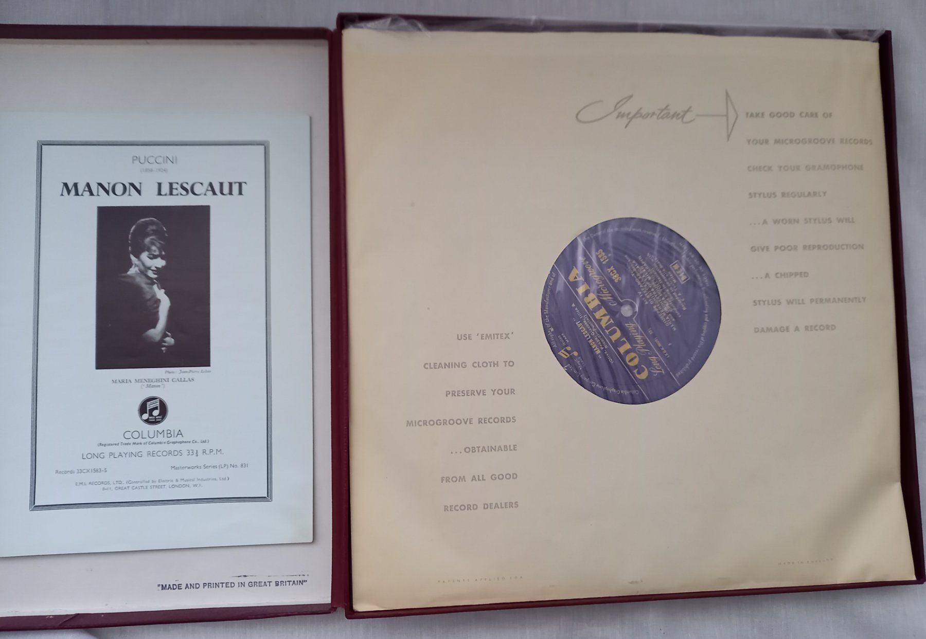 Dischi in vinile: KLASSIK-LP Sammlung "MANON LESCAUT" – Nuovo (secondo la descrizione) da Binningen venduto da mar_2jlr 4