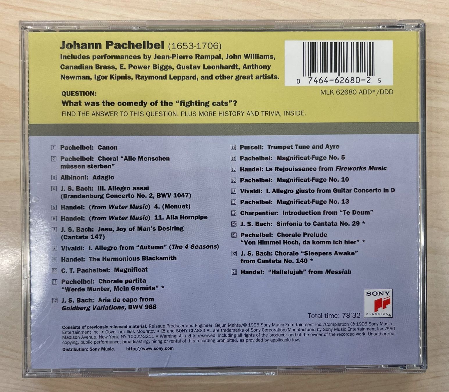 CD: Pachelbel Greatest Hits / Various CD – Usato da Oftringen venduto da Vucki 1