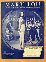 FRANKIE CARLE AND HIS PIANO  - MARY LOU - 1926 - ORIG. NOTEN