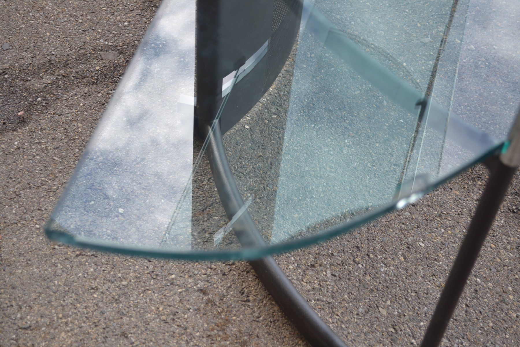 Regale: Glasregal, Halbrunde Form, Schwarz,  Design – Gebraucht aus Wil SG von Athi 5