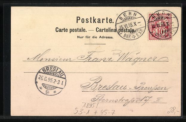 Cartoline postali: Vorläufer-Lithographie Bergsteiger trif – Usato da Berlin venduto da bartko-reher 1
