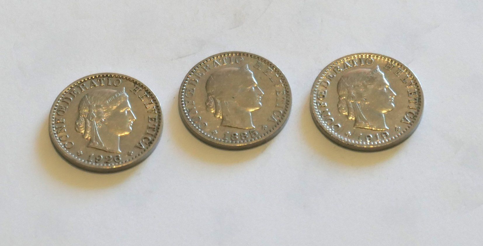 Toutes les monnaies: 3 pièces de 20 ct CHF – D'occasion à Carouge GE par bemol_007 1