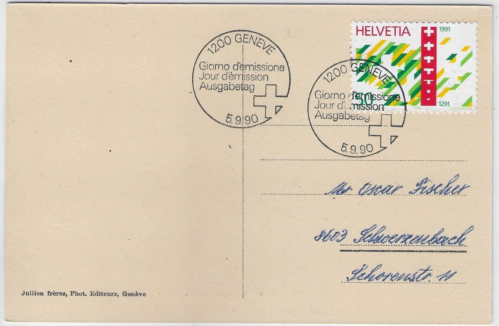 Ansichtskarten: Geneve - Tours de St. Pierre – Gebraucht aus Ettingen von Kartenplanet 1