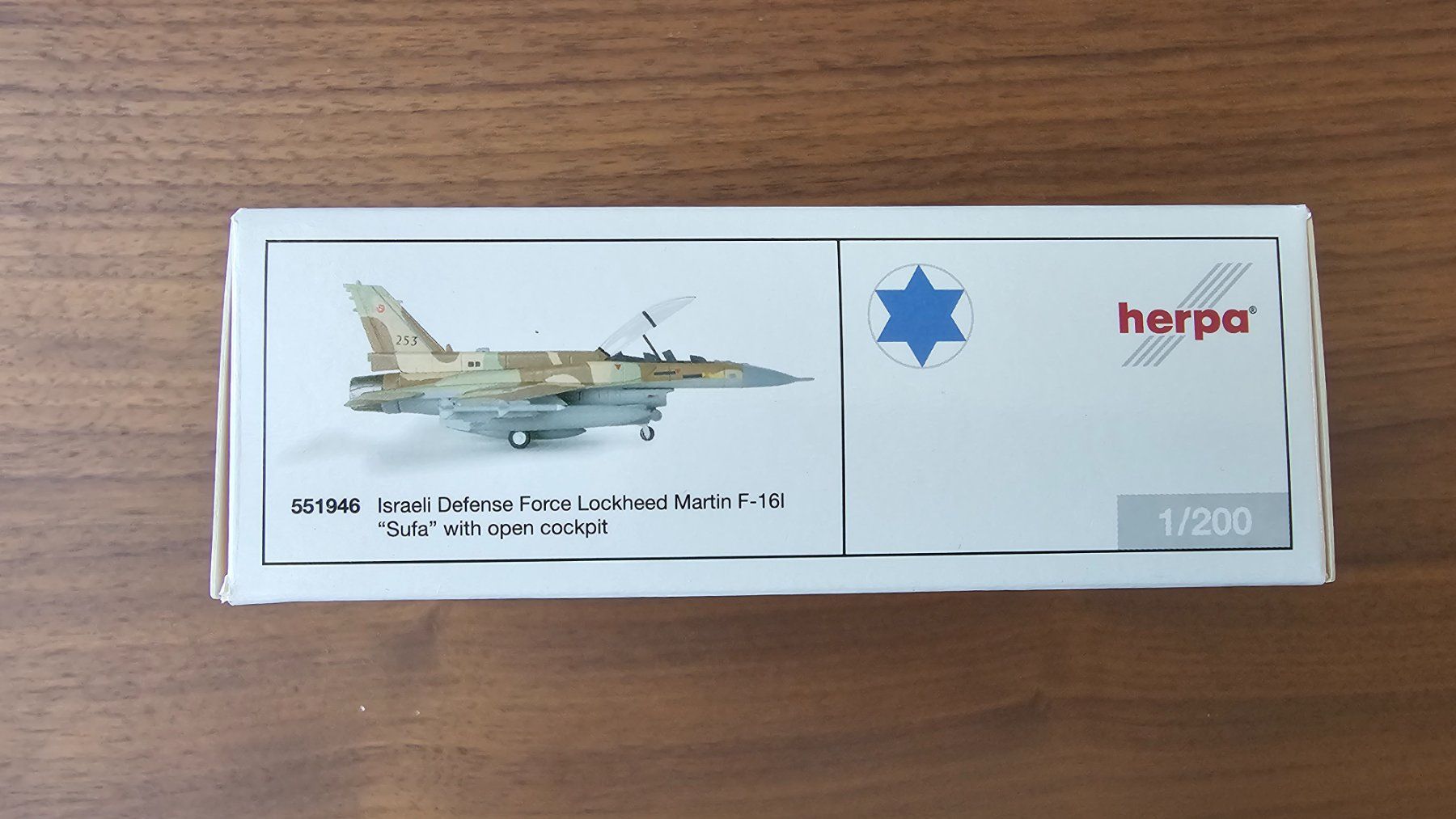 Herpa Kit di modellismo & Modellini statici: Lockheed Martin F-16I Sufa – Nuovo e nell'imballaggio originale da Zürich venduto da x24CBR1000 3