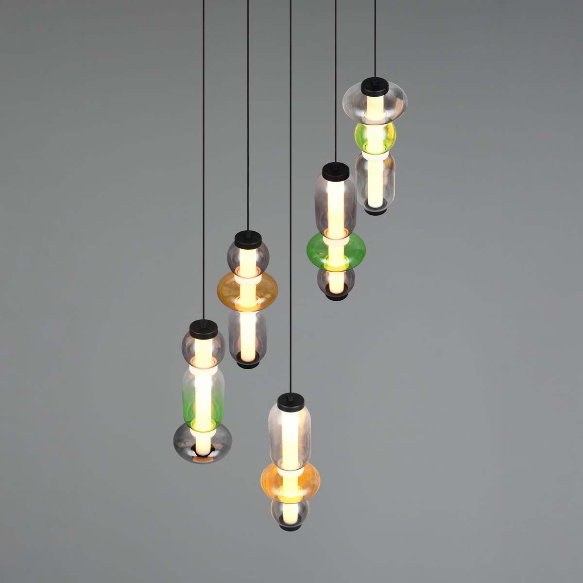 Lampadari & plafoniere: LED Pendelleuchte, Bunt, Glas, 42 cm Ø – Nuovo (secondo la descrizione) da Kreuzlingen venduto da Smart-Light 5