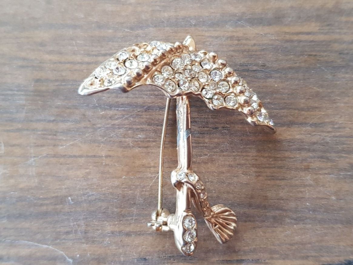 Spille & Fermagli: Brosche Schirm Modeschmuck – Usato da Mörschwil venduto da wunderkiste44 3