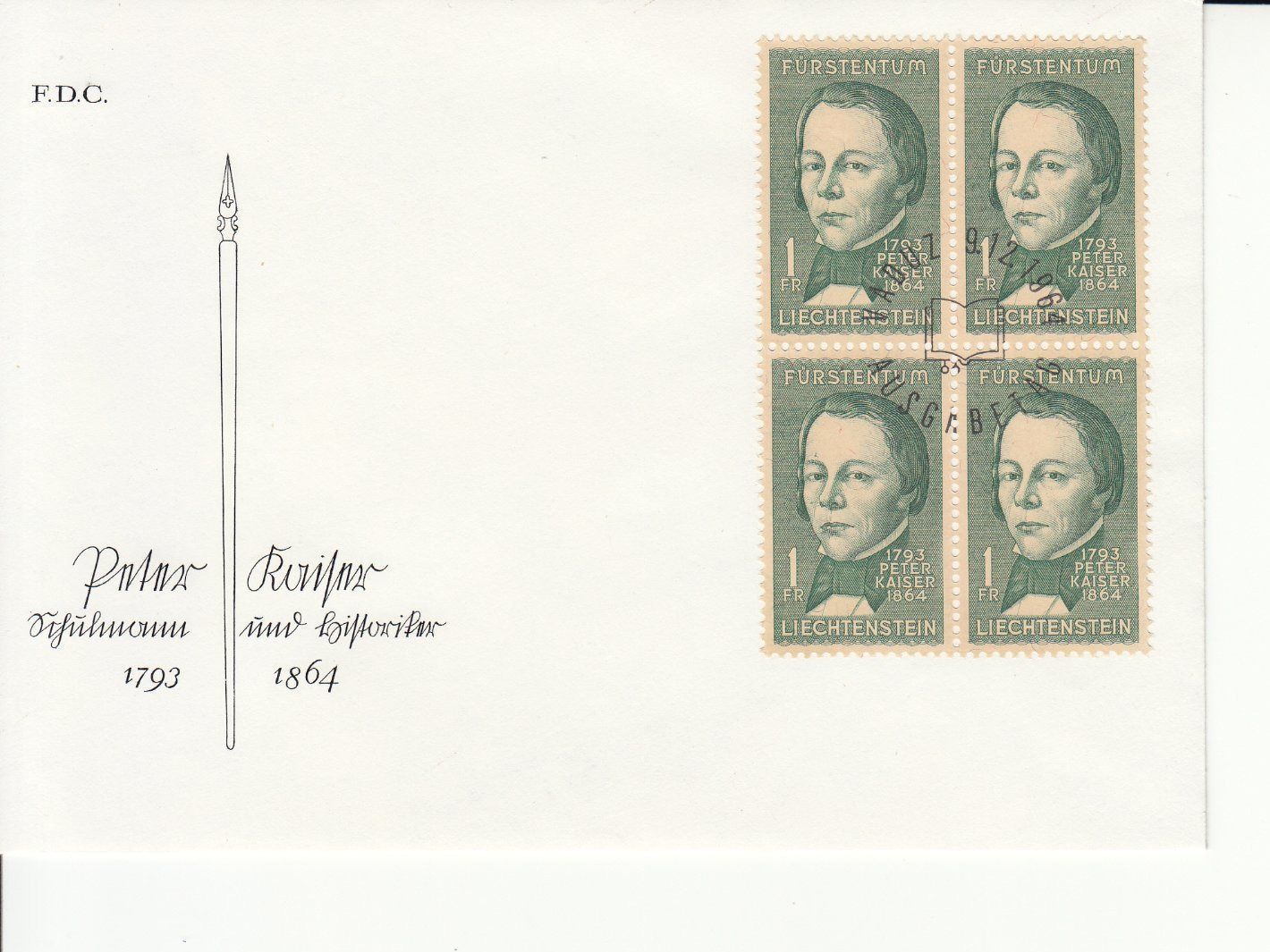 Tutti i francobolli: LBK 383  FDC – Usato da Bürglen TG venduto da StampGraf 2