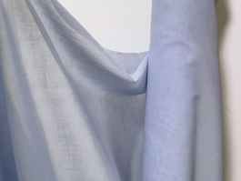 Stoff Baumwolle Batist hellblau ca. 1950s TOP-Qualität