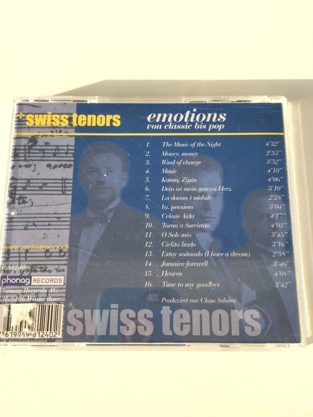 CD: Swiss Tenors - Emotions – Usato da Rüti ZH venduto da alumedien 1