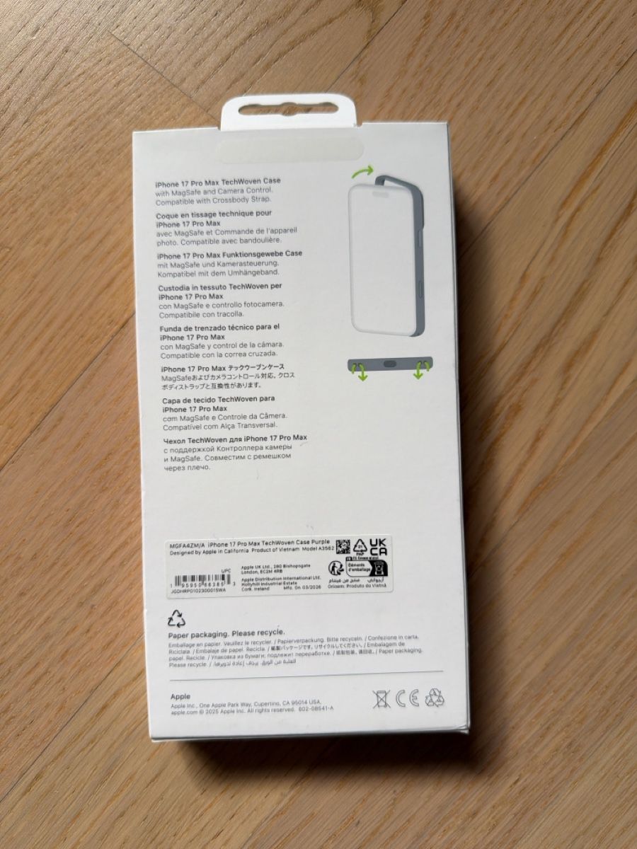 Apple Covers & Schutzfolien: Custodia TechWoven per iPhone 17 Pro Max viola nuovo – Neu (gemäss Beschreibung) aus Zürich von fra89zh 3