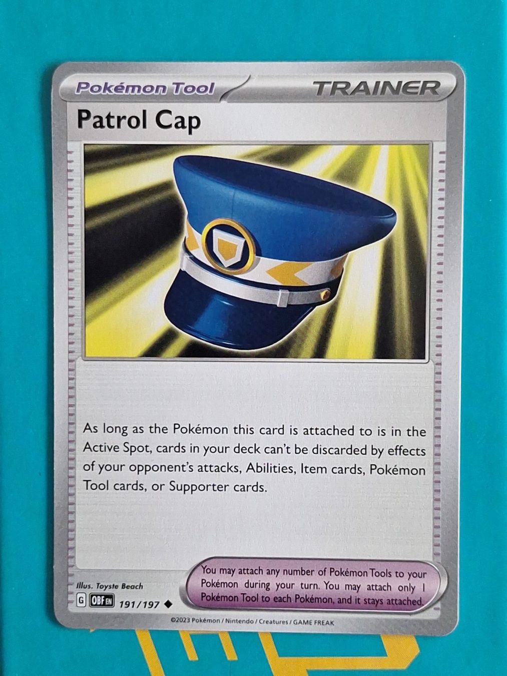 Pokémon Sammelbilder & Trading cards: Patrol Cap - Pokemon Obsidian Flames – Gebraucht aus Altstätten SG von GGsGameshop