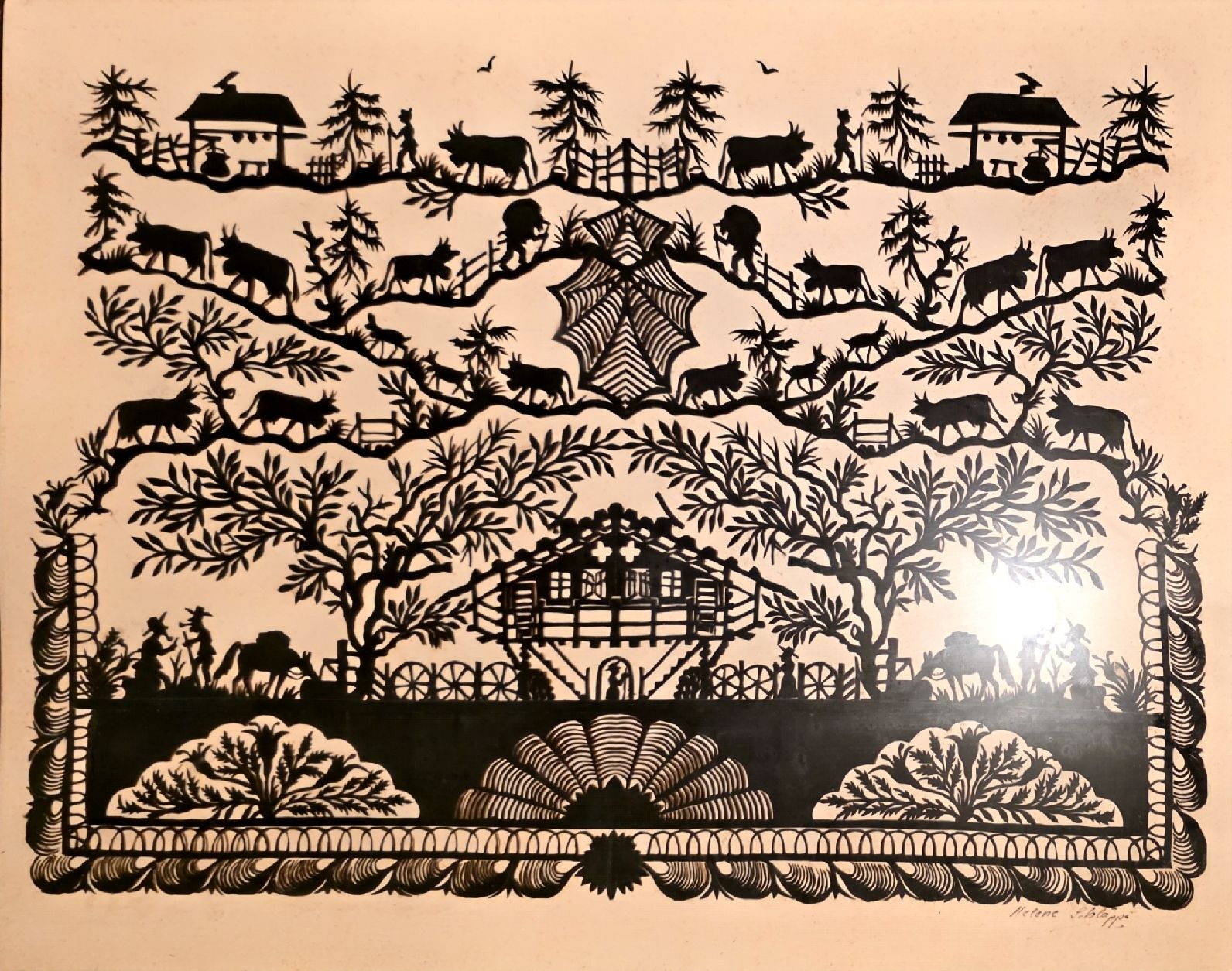 Grafiken & Lithographien: Original Scherenschnitt  – Gebraucht aus Belp von Megagamer 1