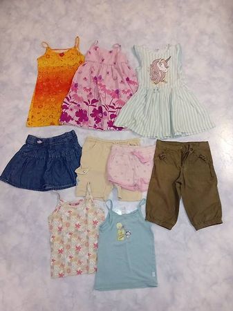 Sommerkleiderset / Sommerkleiderpaket für Mädchen Gr.98