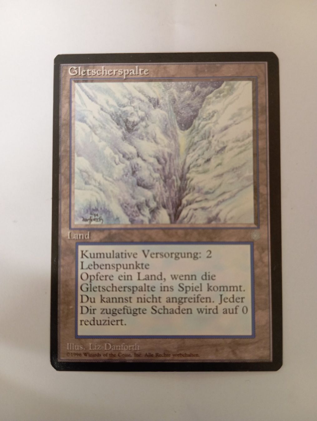 Magic The Gathering Carte collezionabili: MTG Single: Gletscherspalte EX DE – Usato da Biel/Bienne venduto da Wolfsrudel999
