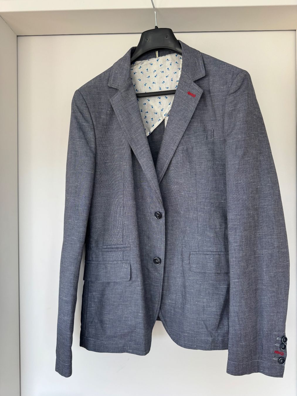 Giacche: Giacca Uomo Blu Lino e Cotone, Officina 36, Tg. 52 – Usato da Zürich venduto da Keller110