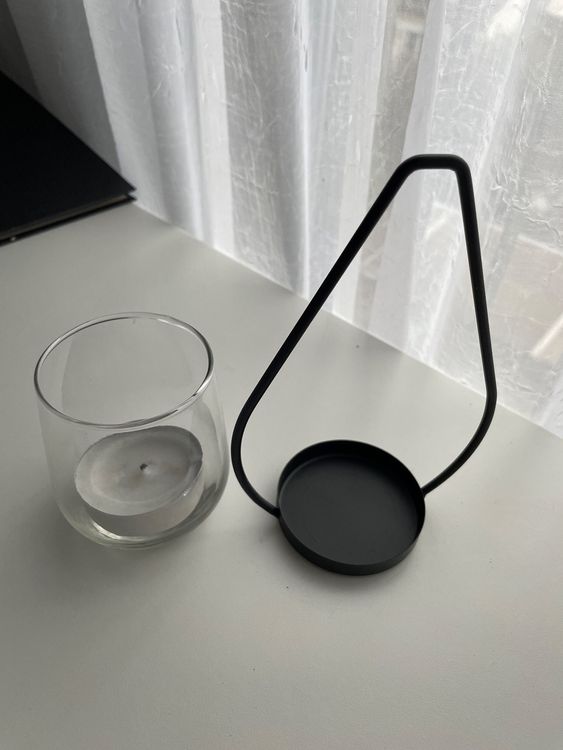 Laternen: kleine Laterne, Windlicht Glas Metall Deko – Gebraucht aus Flawil von Mito97 2