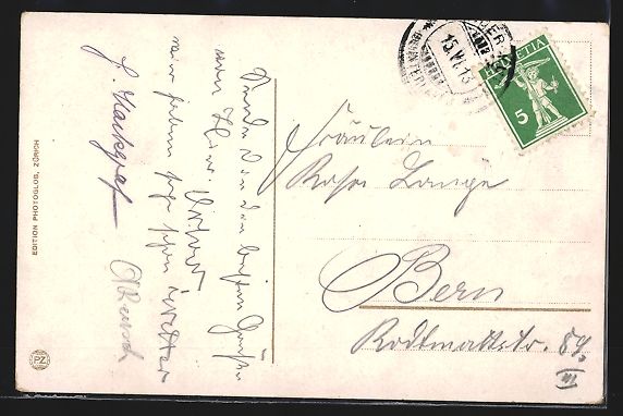 Cartoline postali: Interlaken, Grand Restaurant Harderkulm – Usato da Berlin venduto da bartko-reher 1
