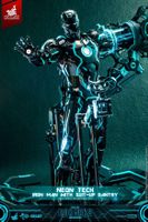 Hot Toys Iron Man 2 Neon Tech avec Suit up Gantry