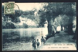 Genève, Au Bord du Rhone, Le Sentier de