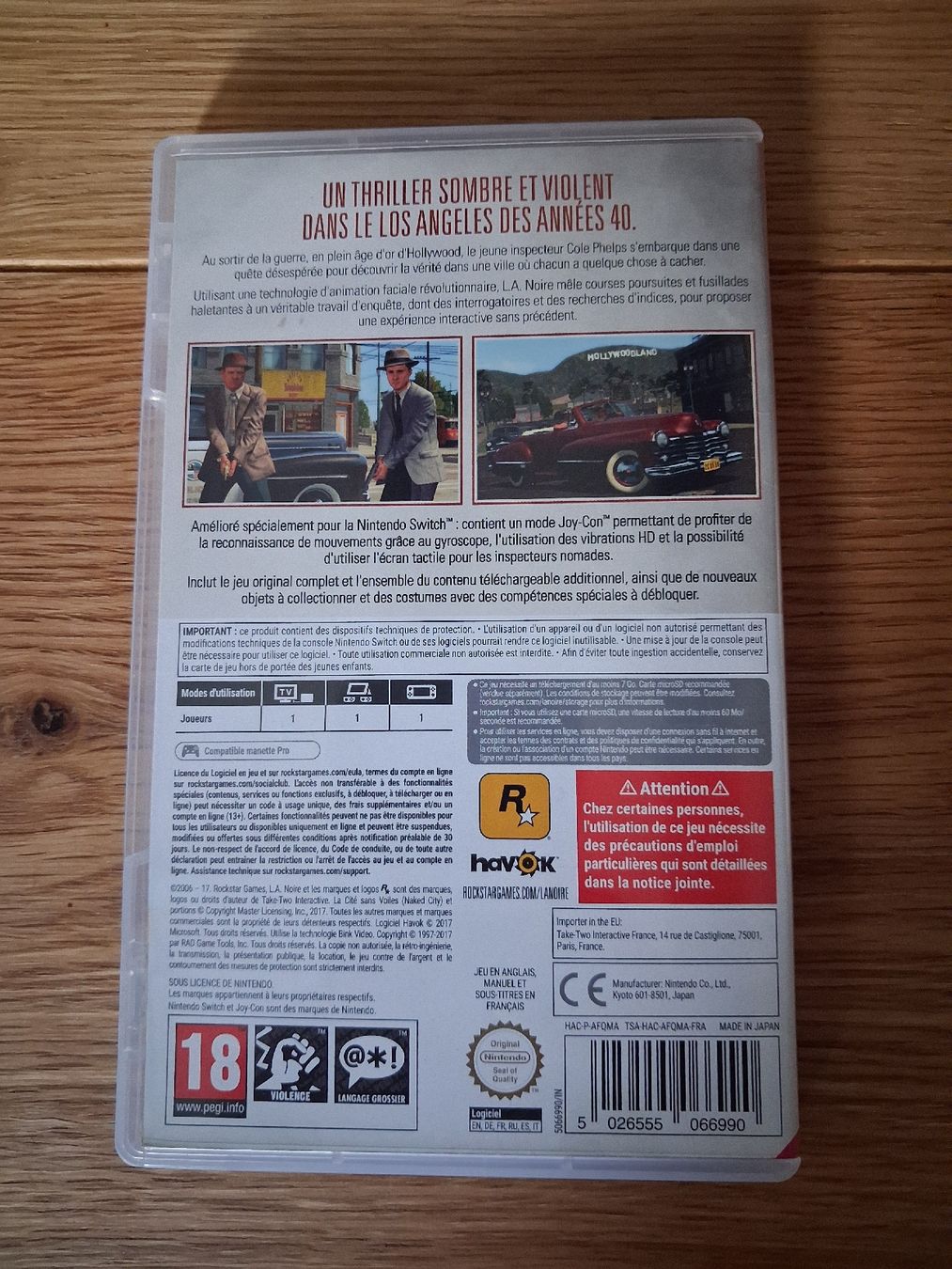 Nintendo Spiele: L.A. noire Nintendo switch  – Gebraucht aus Mayens-De-Chamoson von arvine29 1