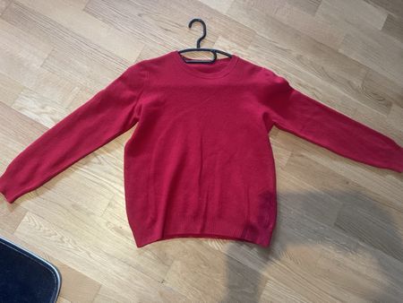 Pullover, roter Wollpullover,