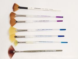 fan brush set Royal Langnickel, Daler Rowney, Da Vinci
