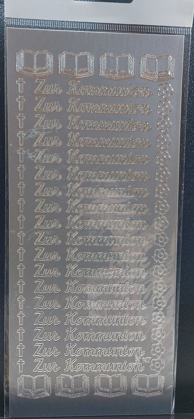 Sticker: Aufkleber "Zur Kommunion" Gold oder Silber / Neupreis 2.90 – Nuovo e nell'imballaggio originale da Zollikofen venduto da Blackie 1