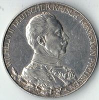 Münze Deutschland DR Kaiser Wilhelm II  2 Mark 1913 - Thron